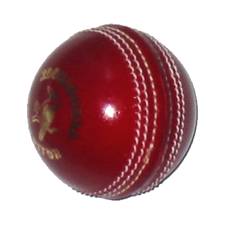 [Graphic: Cricket ball]
